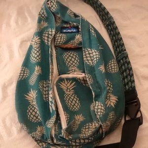 Kavu Pineapple Print back sling purse